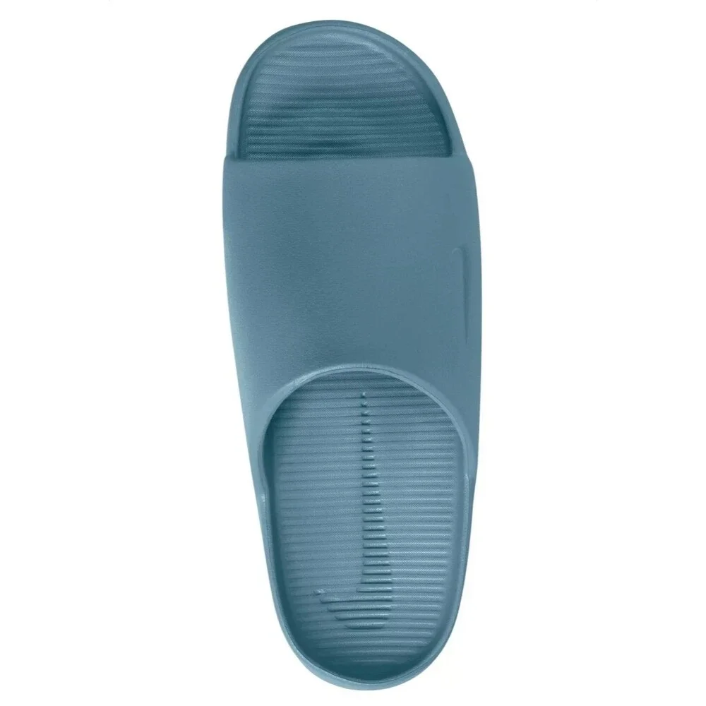 Nike Calm Slides Smoky Blue Men's Size 13 Womens Size 14 FD4116-005 Flops NEW - Picture 3 of 8